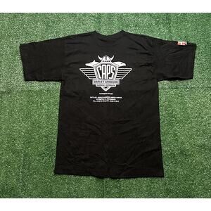 Vintage Denmark Europe Harley Davidson Motorcycle Shirt